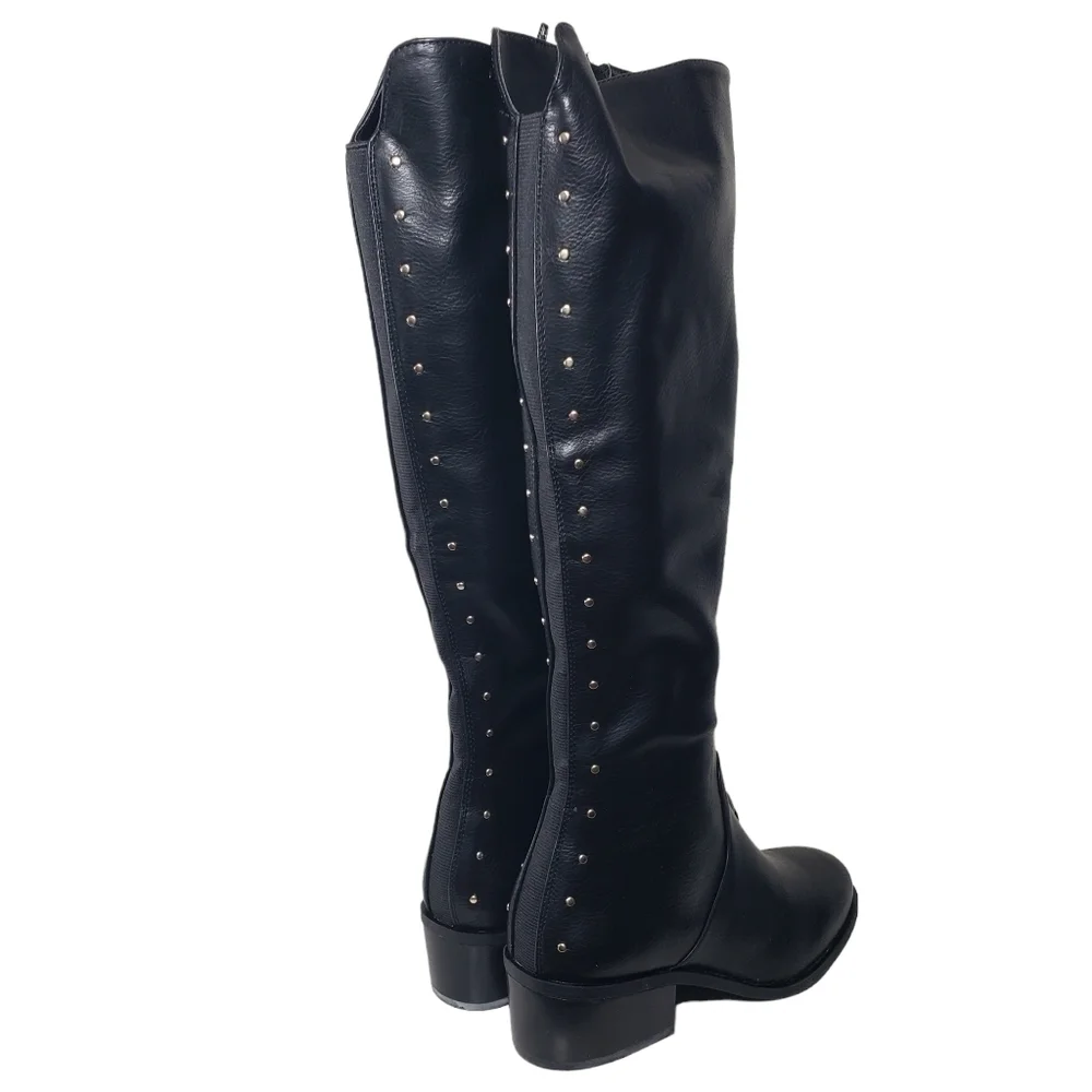 Bar III Vaylap Black Pull-on Closed Round Toe Boots Sz 6M